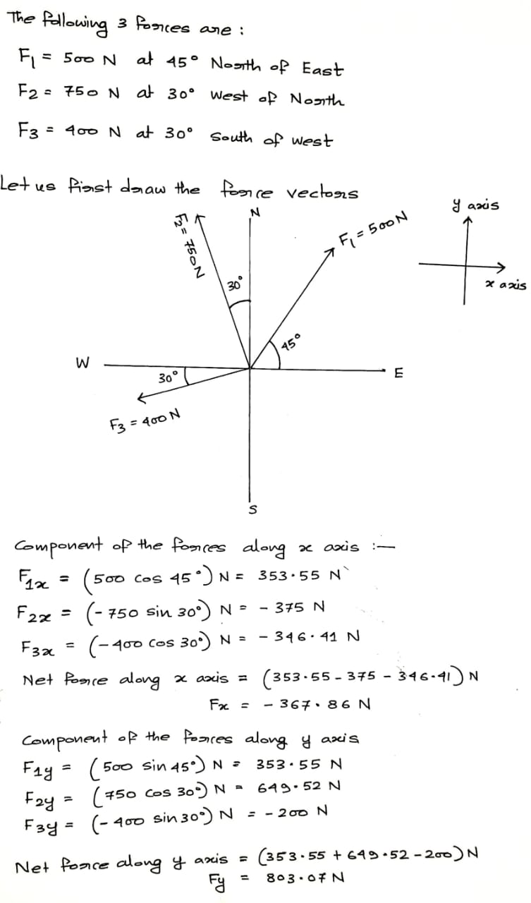 Physics homework question answer, step 1, image 1